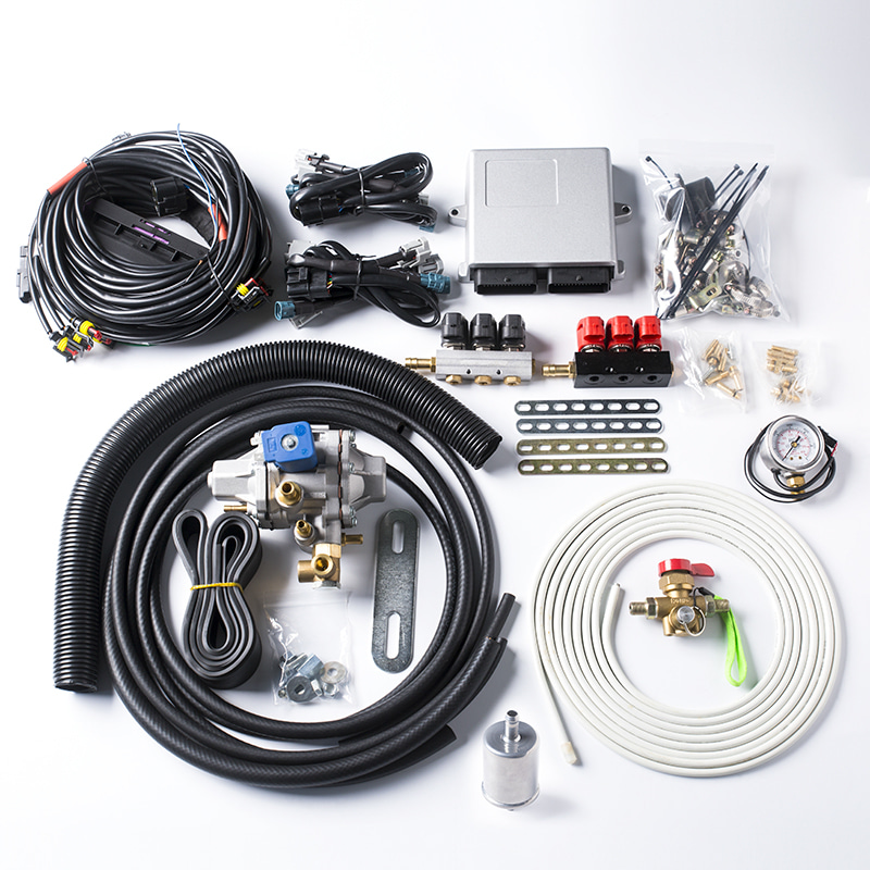 CNG multi-point EFI-kit voor 6-cilinder benzinemotor